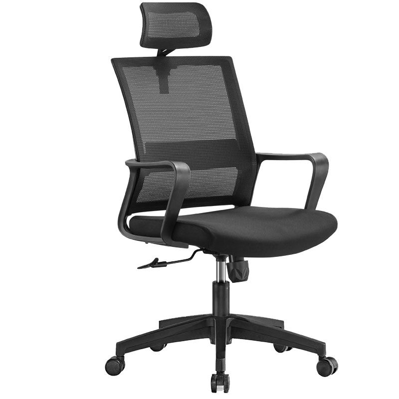 Workspace Office Chair Seat and Mesh in Black Slide Desk Chair