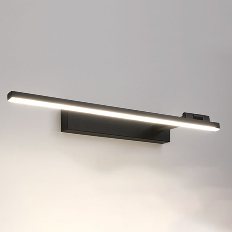 Metal lineal de la pared iluminación de la pared moderno espejo 1 lámpara de luz de pared ligera