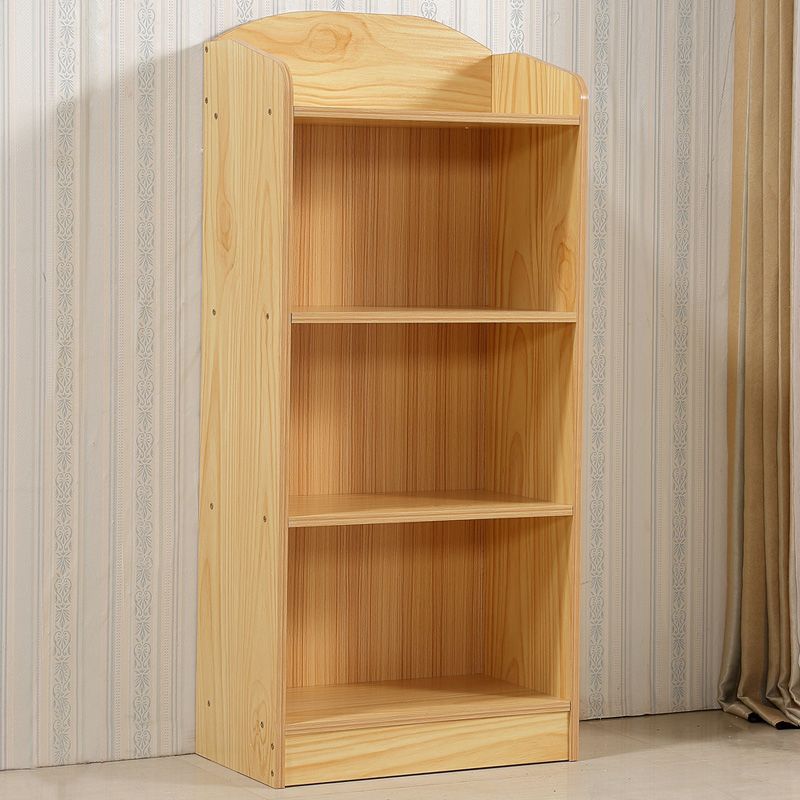 Modern Style Bookcase Wood Closed Back Bookshelf for Home Office