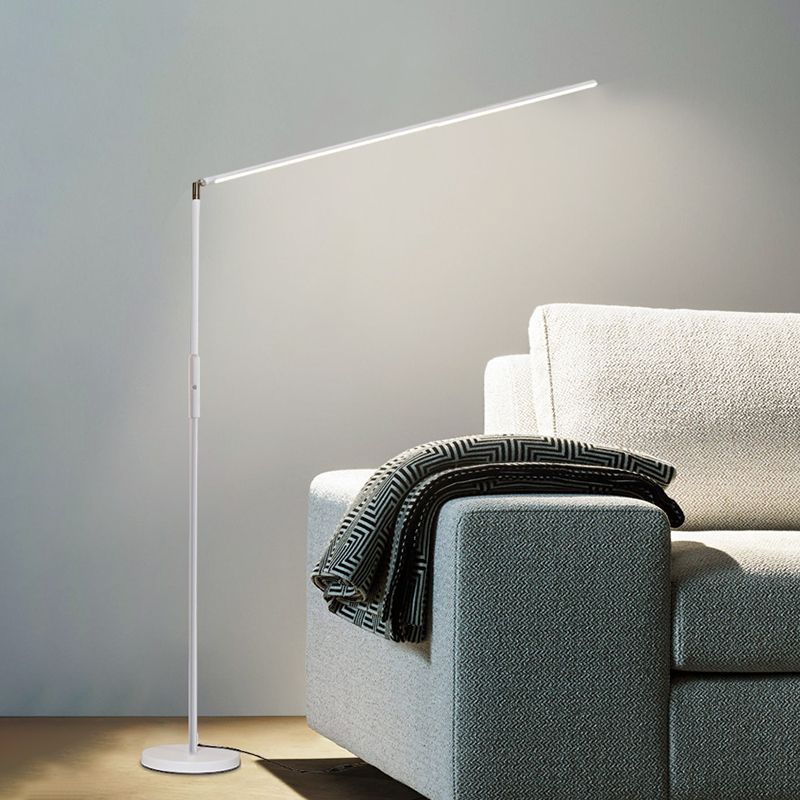 Nordic Linear Floor Lamp Metal 59" High LED Floor Light for Living Room