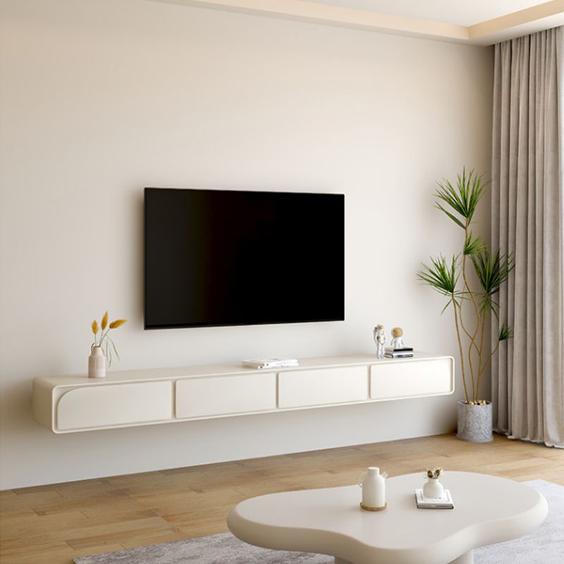 Modern Wood TV Media Console Wall-mounted Stand Console for Living Room