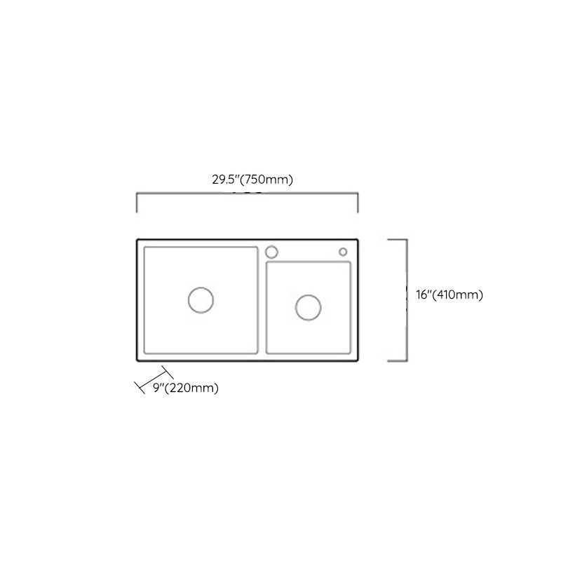 Modern Kitchen Bar Sink Stainless Steel with Drain Strainer Kit and Soap Dispenser Sink