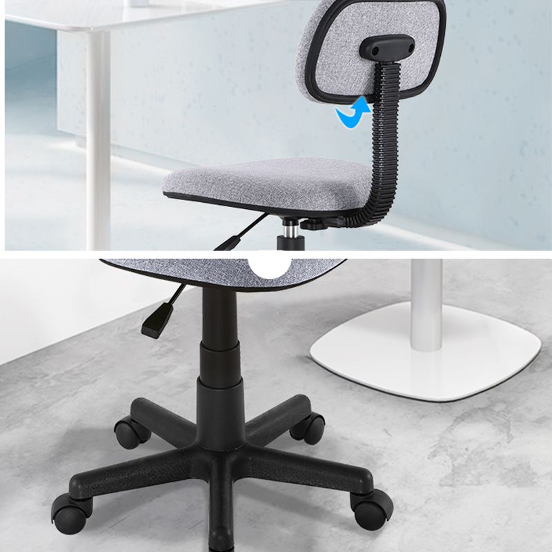 Modern No Arm Conference Chair Wheels Included Desk Chair for Office