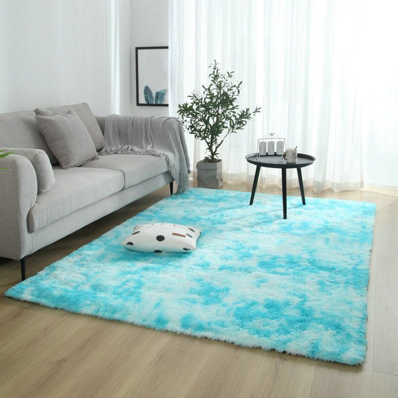 Calming Multicolor Dyeing Rug Polypropylene Casual Rug Anti-Slip Stain Resistant Pet-Friendly Rug for Living Room