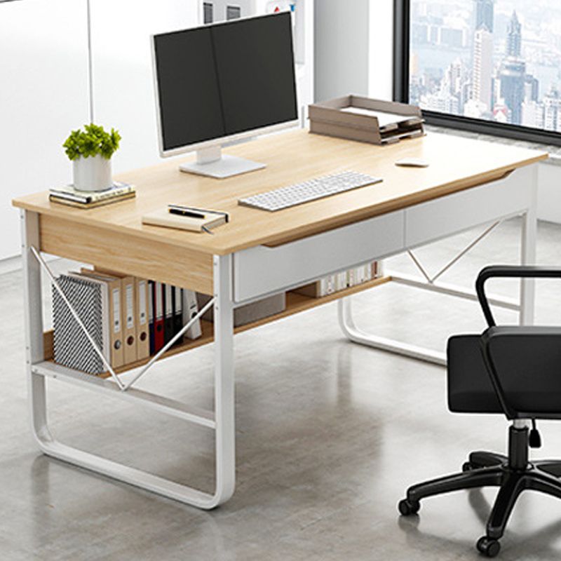 Industrial Office Desk Manufactured Wood Writing Desk for Bedroom