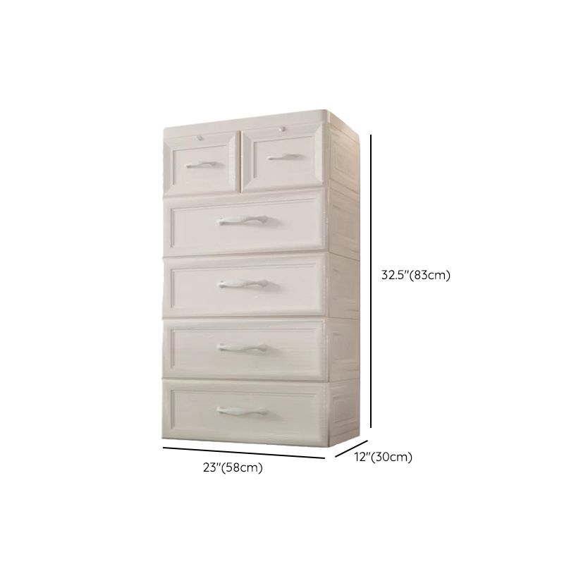 15.6-inch W Nursery Dresser Scandinavian Kids Nightstand with 5/6 Drawers