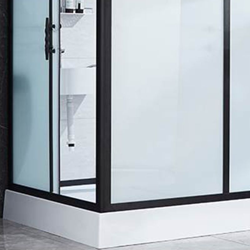 Rectangle Shower Stall Single Sliding Shower Stall with Towel Bar