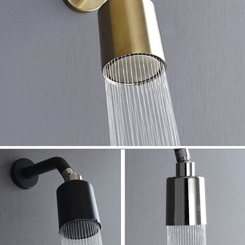 Metal Shower Head Combo Modern Round Fixed Shower Head for Bathroom