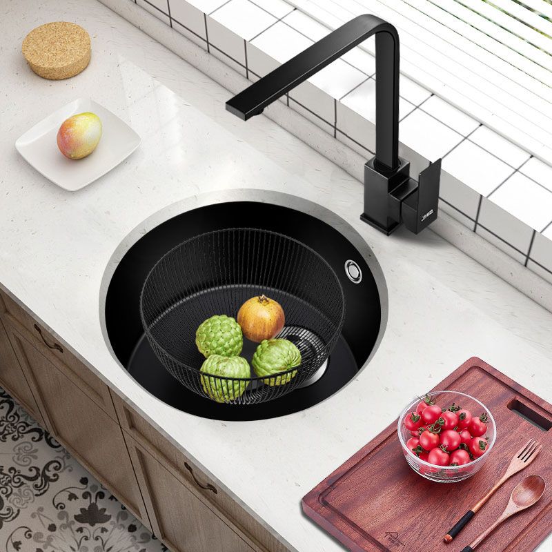 Contemporary Style Kitchen Sink Quartz Single Bowl Kitchen Sink