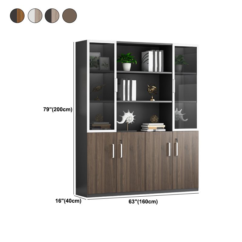 Wood File Cabinet Storage Shelves Vertical File Cabinet with Lock for Home or Office