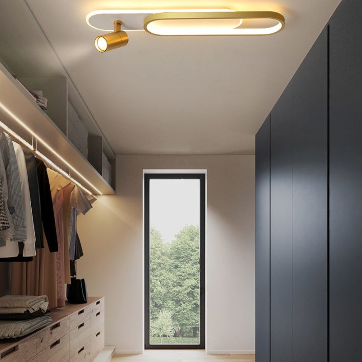 Industrial Flush Mount Light LED Lighting Lineare Flush Monte Lighting Tiered Flush Monte Light in Bedroom o Cloakroom