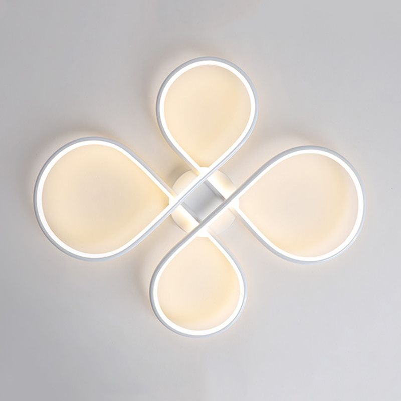 Contemporary Flush Mount Lighting LED White Ceiling Light for Room Foyer