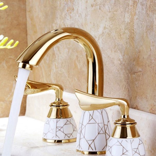 Deck Mounted Roman Tub Faucet Low Arc Bronze Roman Tub Faucet Set