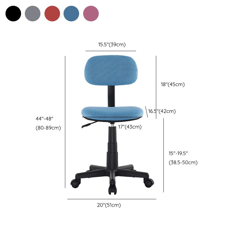 Modern No Arm Conference Chair Wheels Included Desk Chair for Office