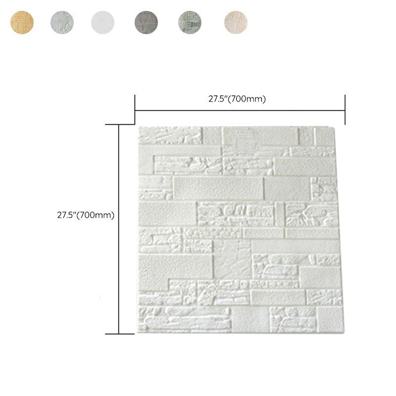 Modern Wall Plank 3D Brick Bathroom Living Room Wall Panels Set of 40