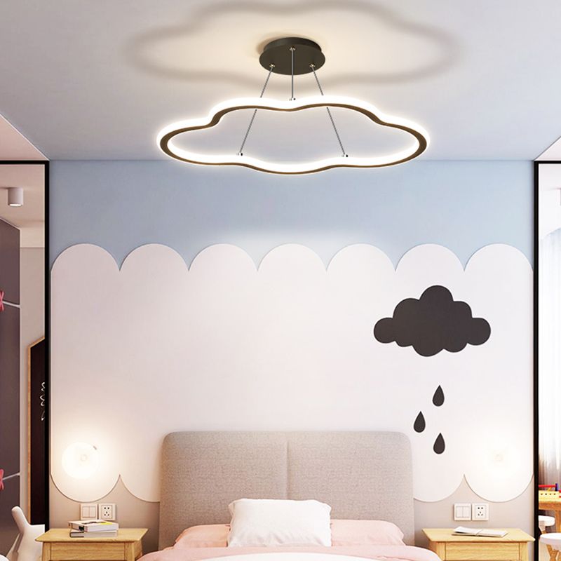 Nordic Cloud Chandelier Metal Single Light LED Chandelier Pendant for Living Room