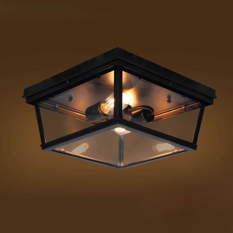 Metal Ceiling Light Fixture Industrial Style Ceiling Flush Mount