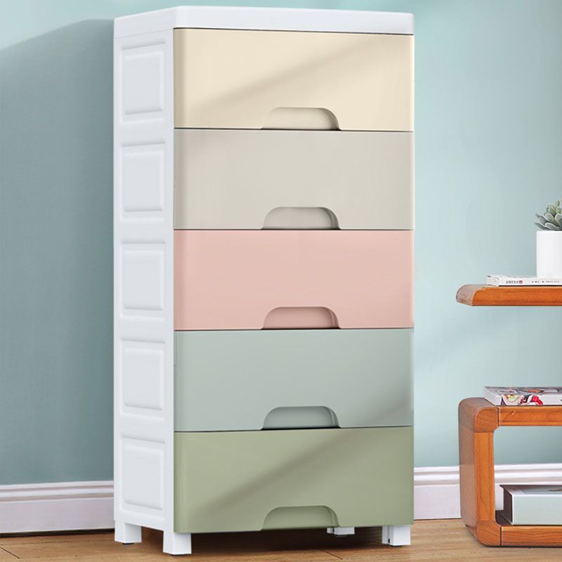 Scandinavian Kids Dressers Plastic Kids Furniture for Bedroom