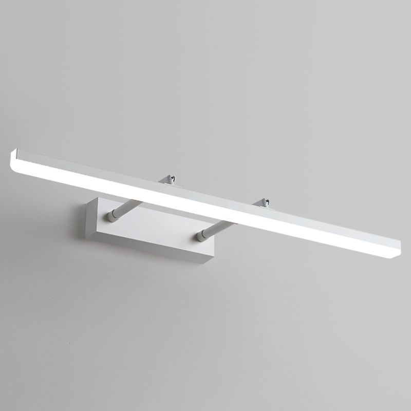 Lámpara de pared extensible de hierro lacado con LED lineal moderno con tono acrílico