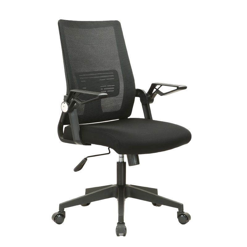 Black Nylon Modern Conference Chair Mid-Back and High Back Mesh Office Chair