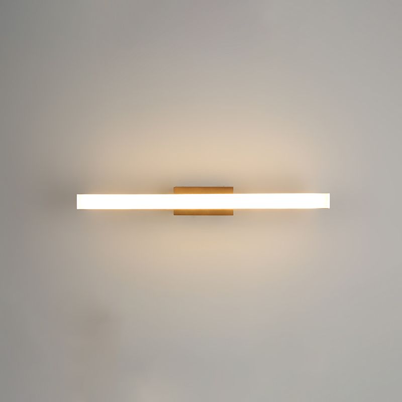 1 lichte lineaire ijdelheid wandlampen moderne stijl houten ijdelheid spiegelverlichting