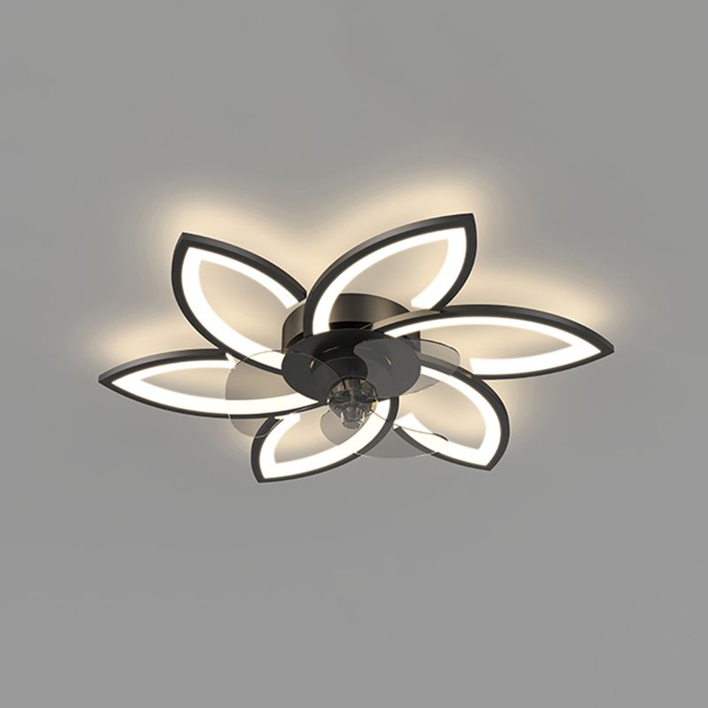 Metal Geometric Shape Ceiling Fans Light Modern Style Multi-Lights Ceiling Fan Light