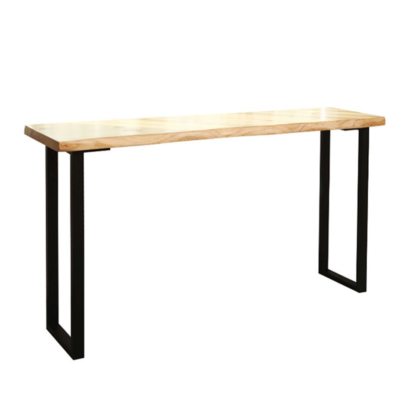 Pine Wood Bar Dining Table Traditional Luxury Bar Table with Sled Base