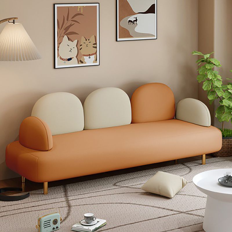 Makaroon moderner Einbau -Arm -Sofa 3 -Sitzer gebogenes Sofa für Wohnzimmer