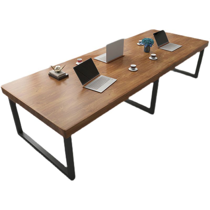 Pine Wood Meeting Table Industrial Rectangle Office Working Table