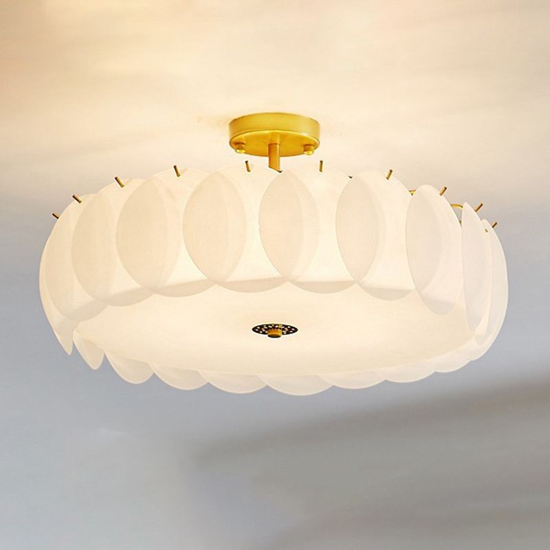 Nordic Ceiling Light Simple Glass Flush Mount Light Fixture for Sitting Room