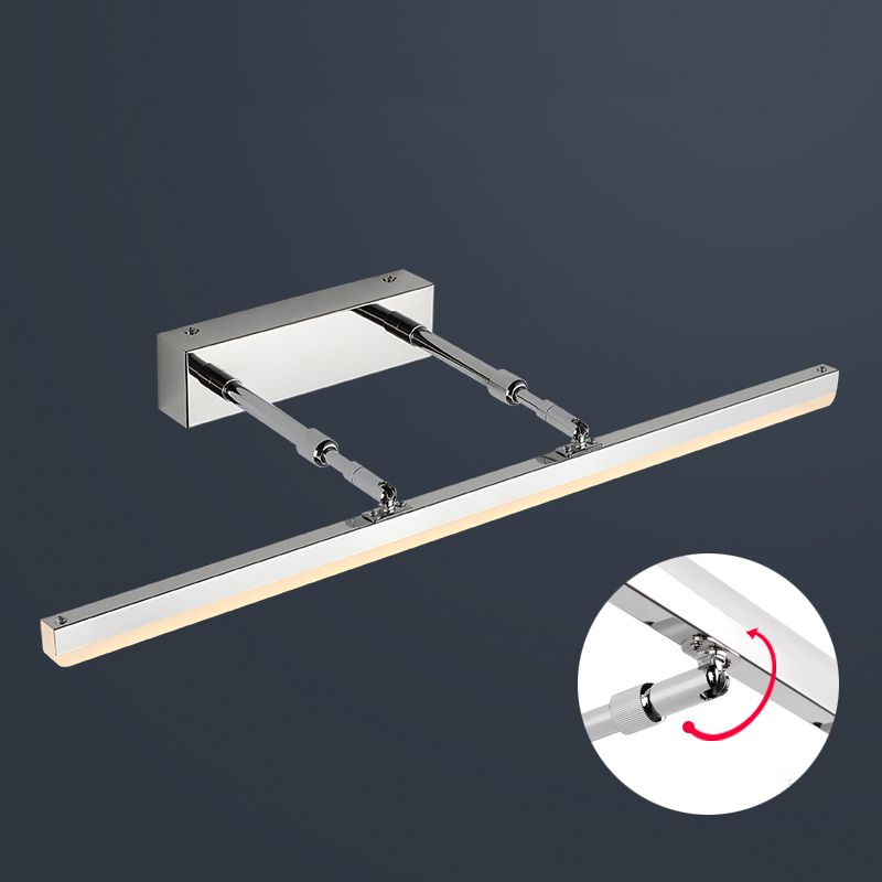 Pivoting Bar LED Wall Mount Lamp Simplicity Acrylic Bedroom Vanity Light Fixture