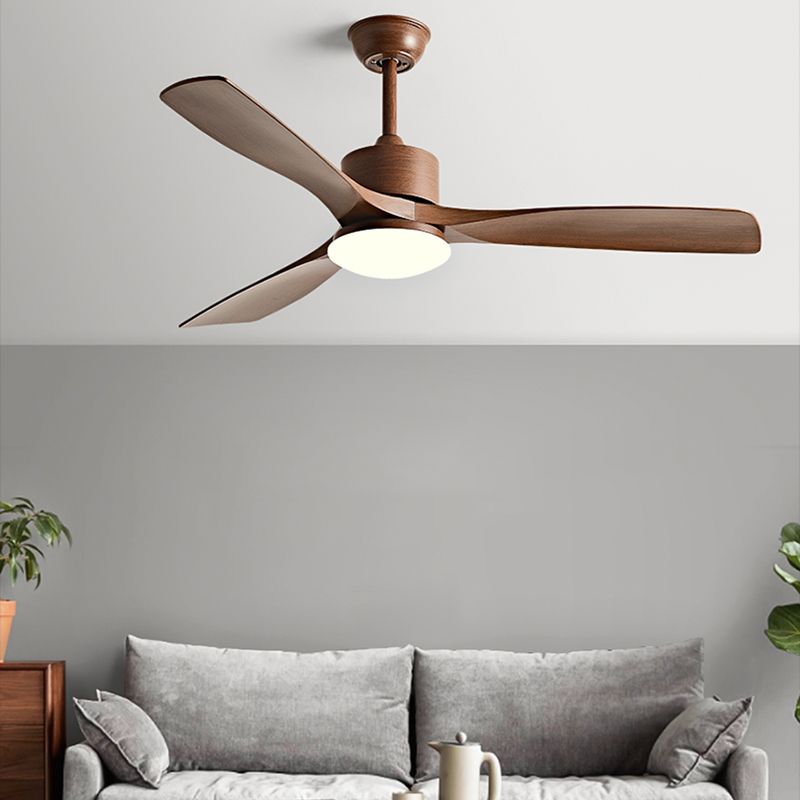 Metal and Plastic LED Ceiling Fan Modern Simple 3 - Blades Fan Lighting