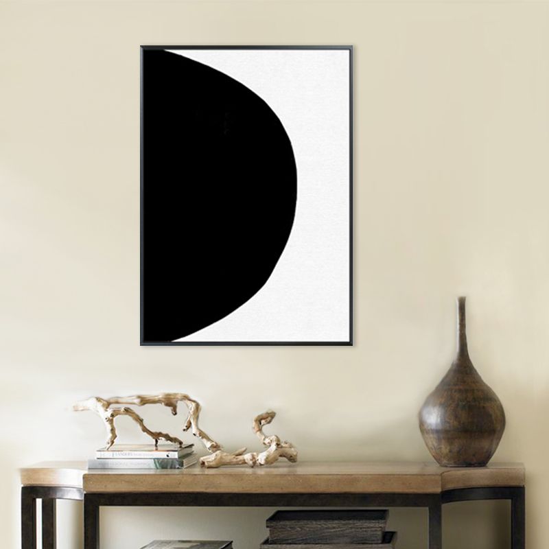 Canvas Textured Art Minimalism Style Semicircular Wall Decor, Multiple Sizes Available