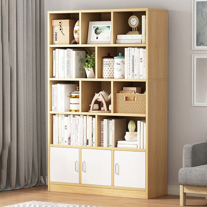 Engineered Wood Shelf Bookcase Modern Bookshelf for Study Room