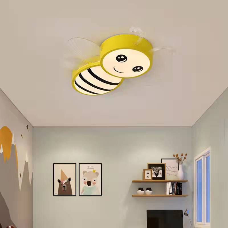 LED Ceiling Mount Light 2 Lights Ceiling Light with Acrylic Shade for Kid's Room