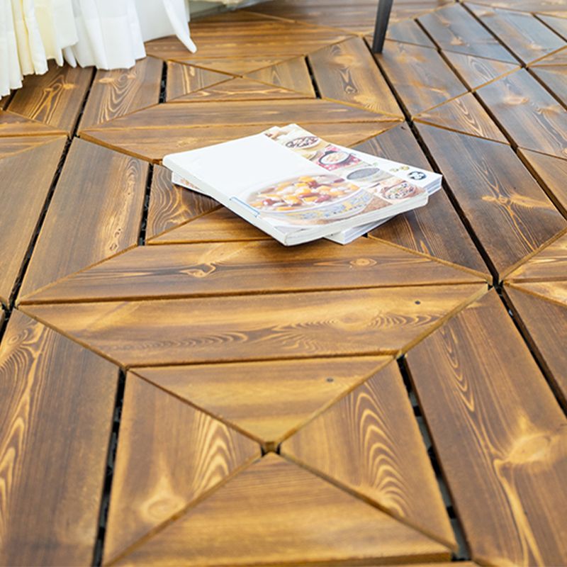 Tradition Water Resistant Floor Tile Smooth Click Lock Pine Wood for Living Room