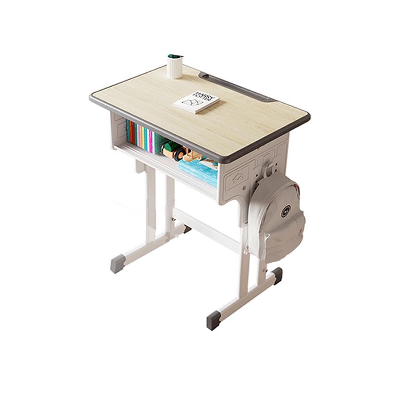 School Kids Desk and Chair Adjustable Writing Desk with Storage