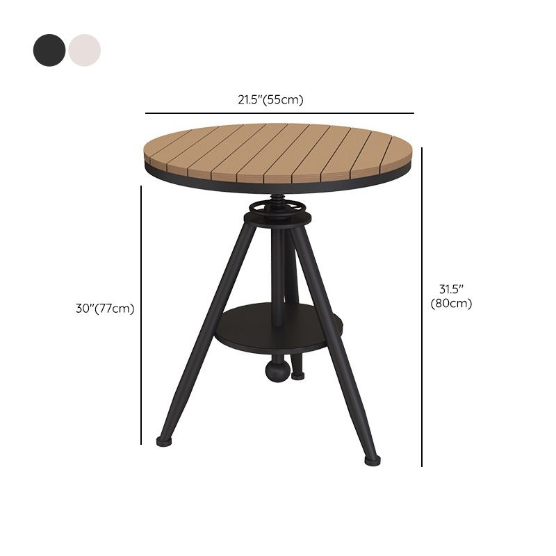 Contemporary Unfinished Round Bistro Table UV Resistant Bistro Table