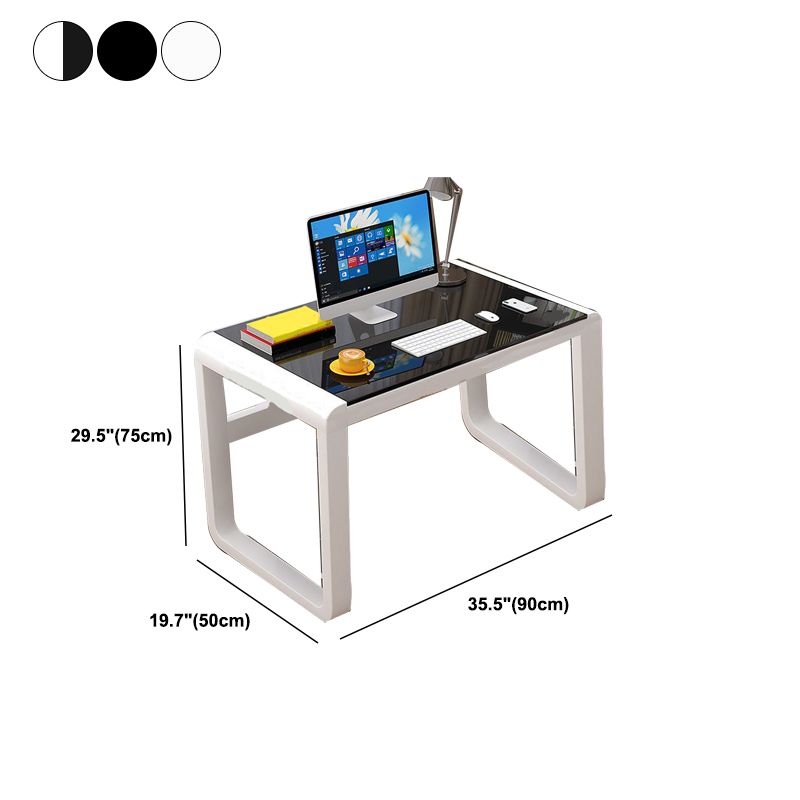 Glass Rectangle Gaming Desk Modern & Contemporary Computer Desk