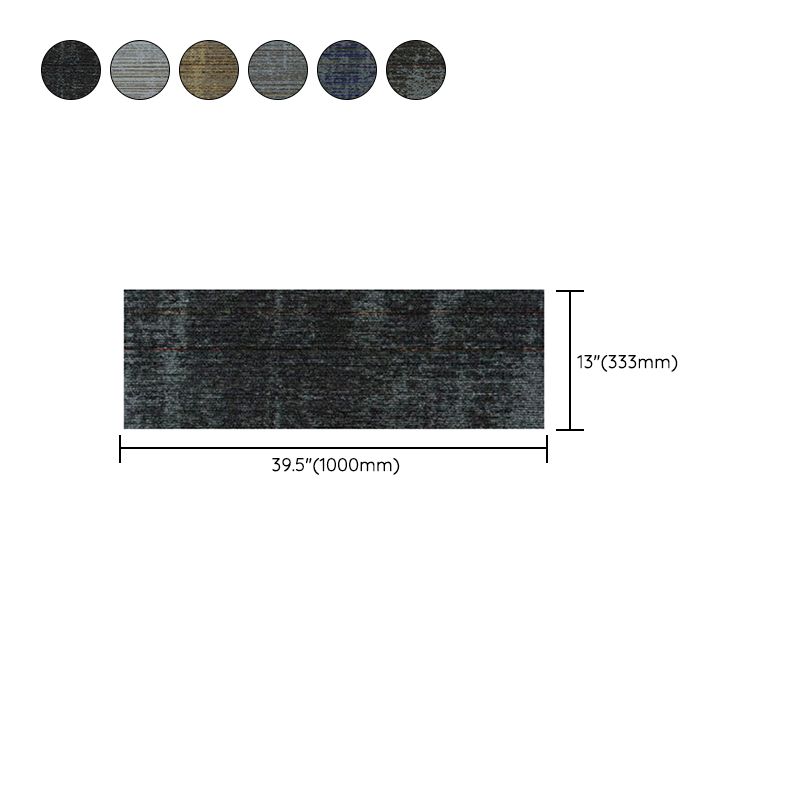 Loose Lay Indoor Carpet Tiles Dark Color Non-Skid Level Loop Carpet Tile