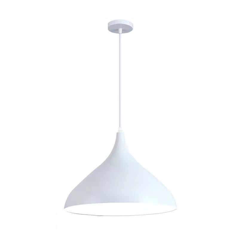 Macaron Matel Hanging Light, Nordic Teardrop 1-Light Pendant Lighting for Living Room