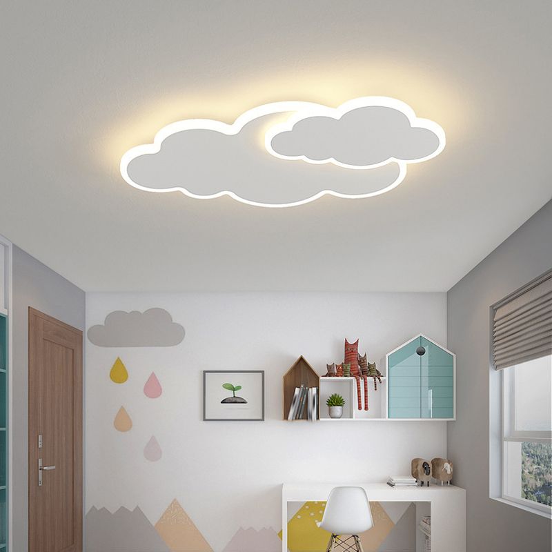 White LED Flush Mount Lighting Contemporary Ceiling Light for Foyer