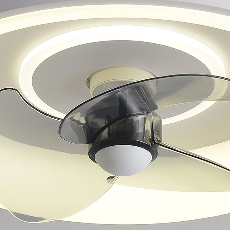 Fabillement de plafond en métal de forme géométrique Style moderne 2 lumières Light Fan Fan Lampe