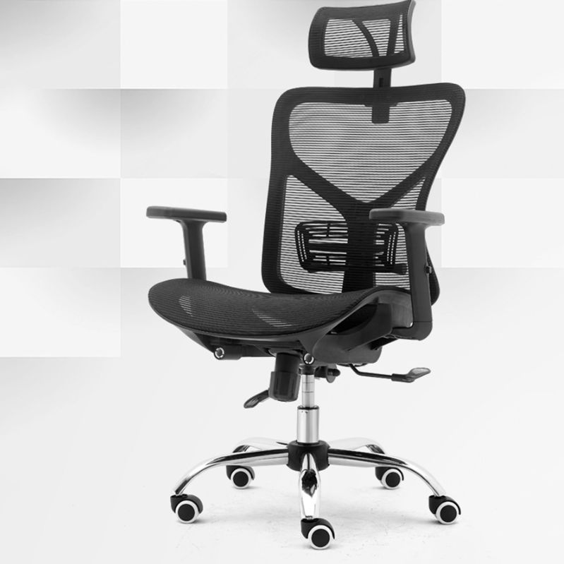 Modern Adjustable Arms Office Chair Mesh-back Task Chair for Office