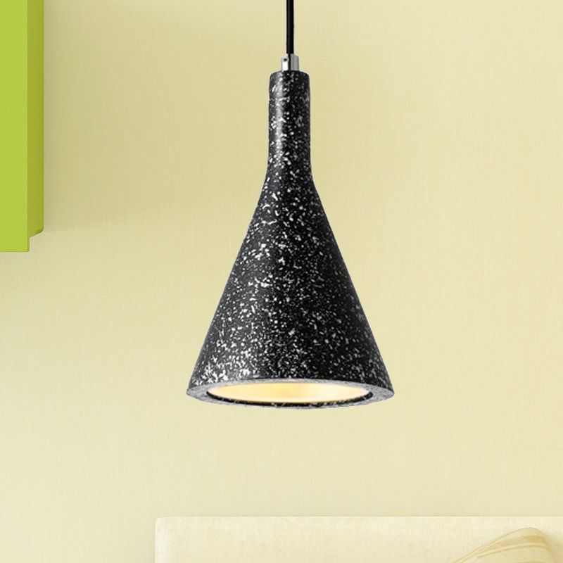 Trumpette Pendentif Plafond Light Nordic Cement 1 clair noir / blanc / brun Light