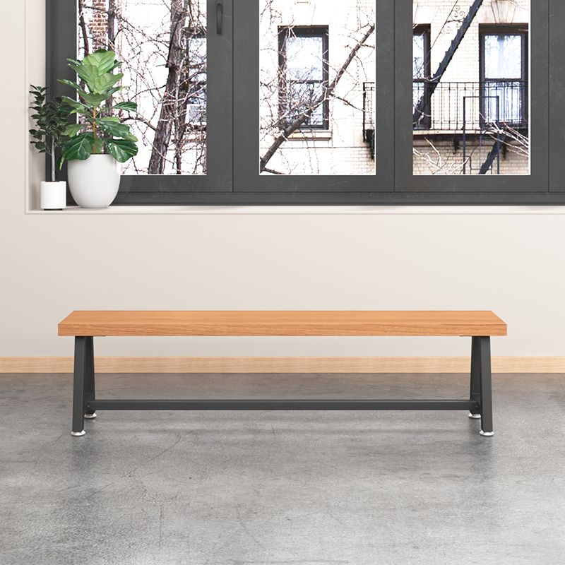 11.7-inch W Modern Entryway Bench Solid Wood Rectangle Seating Bench