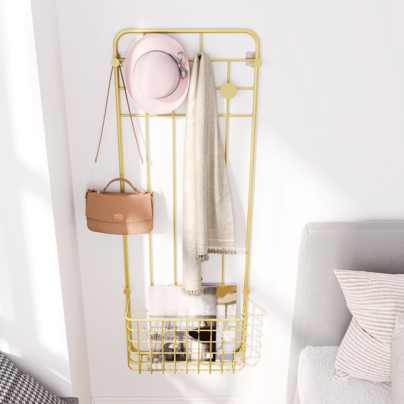 Metal Coat Hanger Storage Baskets Industrial Entryway Kit Coat Hanger