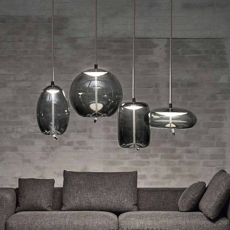 Modern Simplicity Glass Pendant Light Ceiling Lighting Fixture for Living Room