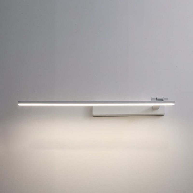 Lámpara de espejo lineal de metal lámpara de luz minimalista de pared LED de montaje liviano