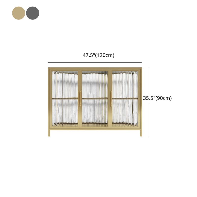 33.43"H Sideboard Modern Style Dining Server with Cabinets for Kitchen and Dining Room